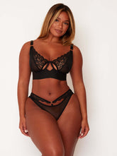 Delaney Bra & Brief Set : Midnight Black